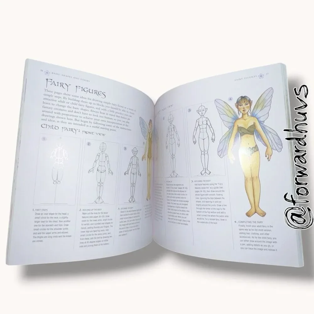 How to Draw and Paint Fairies Linda Ravenscroft Softcover Art Guide